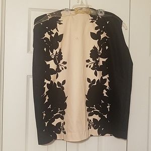 Worthington Black and Pink Pencil Skirt